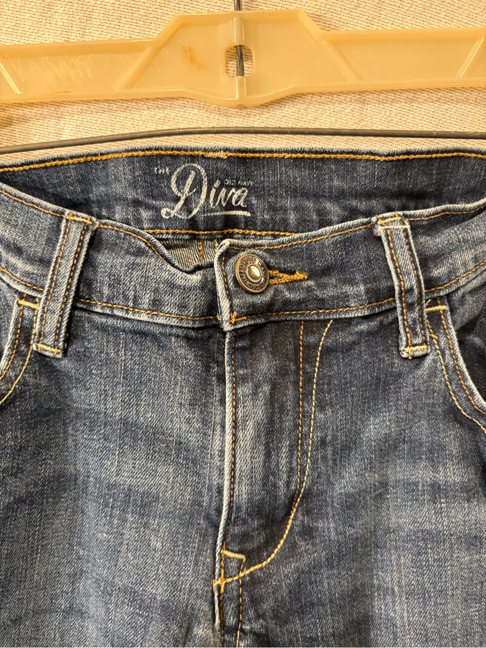 Old Navy Dark Blue Denim Jeans with Contrast Stitching
